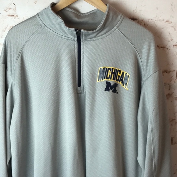 University of Michigan Quarter Zip Pullover XXL - Picture 2 of 7